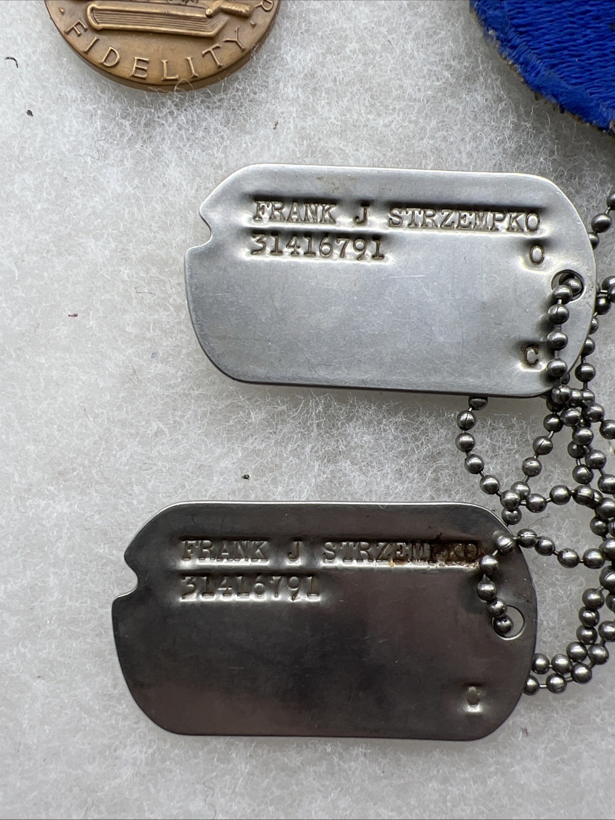 WW2 US Army Air Force Dog Tag Lot Massachusetts Vet (FF370