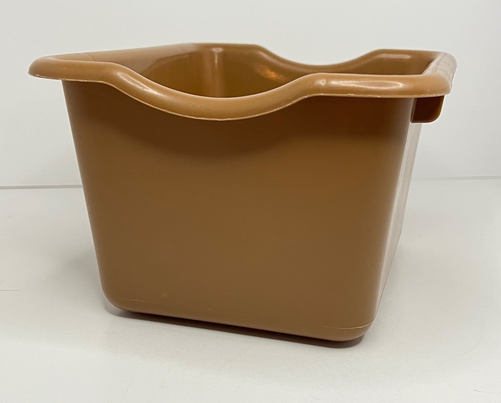 Step 2 Kitchen Brown Plastic Basket Bin Faux Wicker Replacement