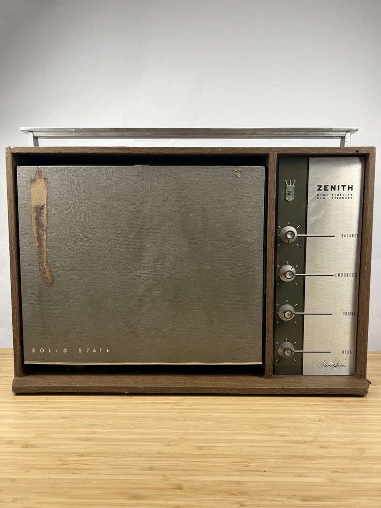 Zenith X560 Solid State Stereo Record Player Micro-Touch 2G Flip-Down Turntable