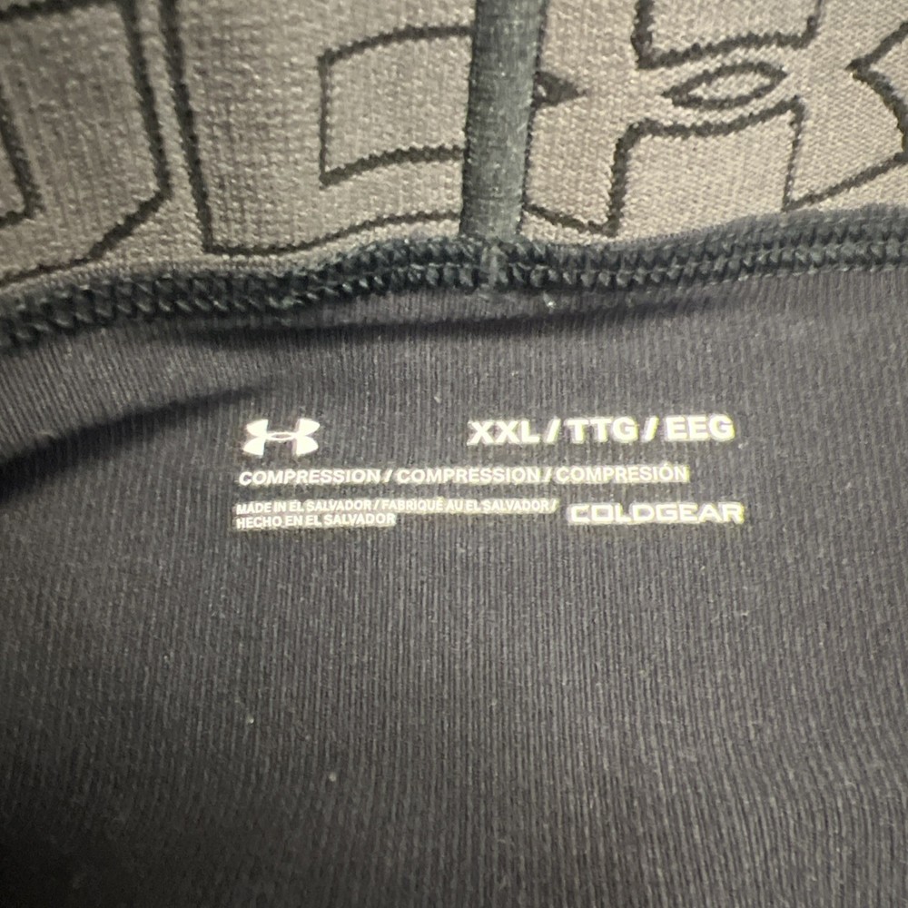 Under Armour Pants XL Heat Gear 3/4 Compression Base Layer Black