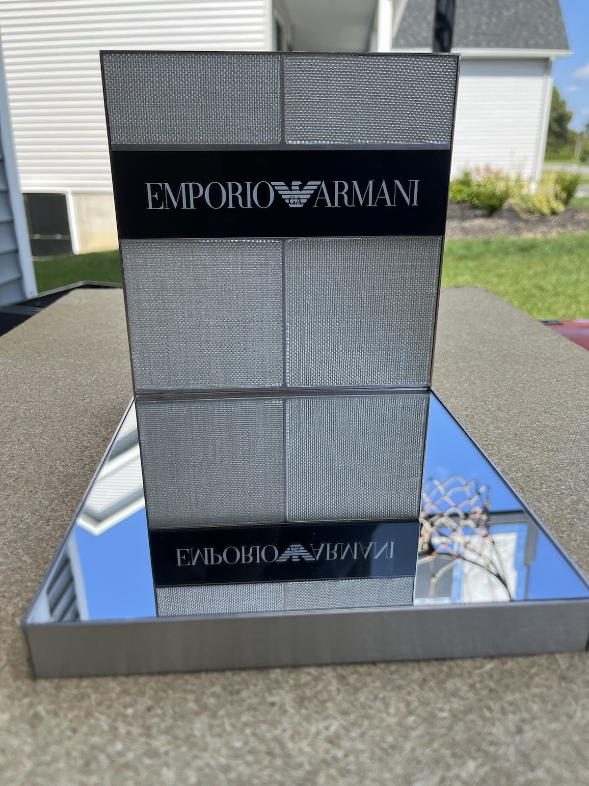 NEW Emporio Armani Eyeglasses Sunglasses Platform Display Stand (9" Tall)