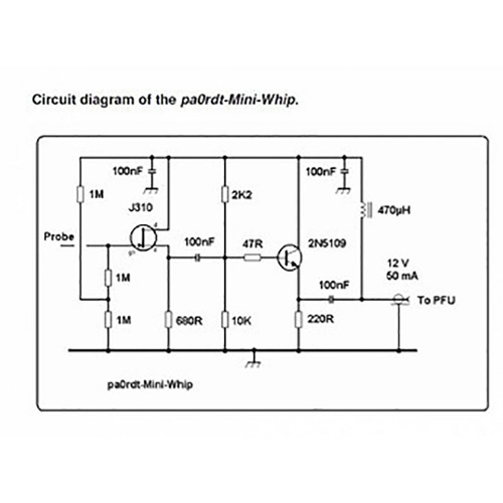 SMA Female Output Interface Mini-Whip Module&MF / HF Module 10KHZ-30MK=HZ