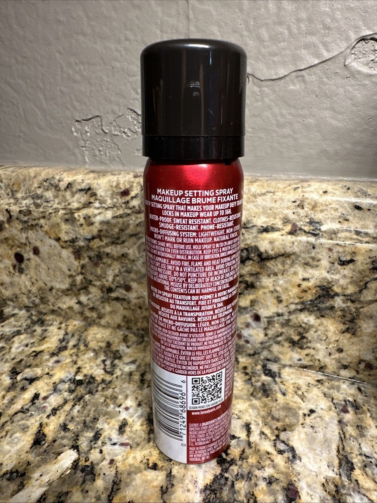 L'Oreal Paris Infallible 3-Second Setting Spray Mist, Microfine Mist 1.76oz NEW