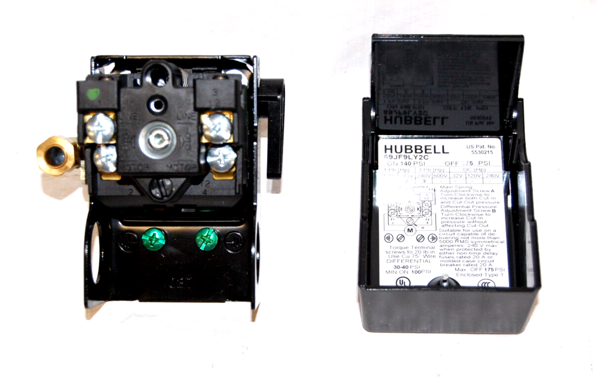 INGERSOLL RAND COMPATIBLE# 56288020-01 PRESSURE SWITCH W/ UNLOADER VALVE & LEVER