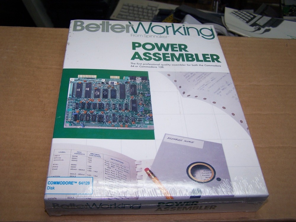 Better Working Power Assembler Software for Commodore 64/128 - NOS