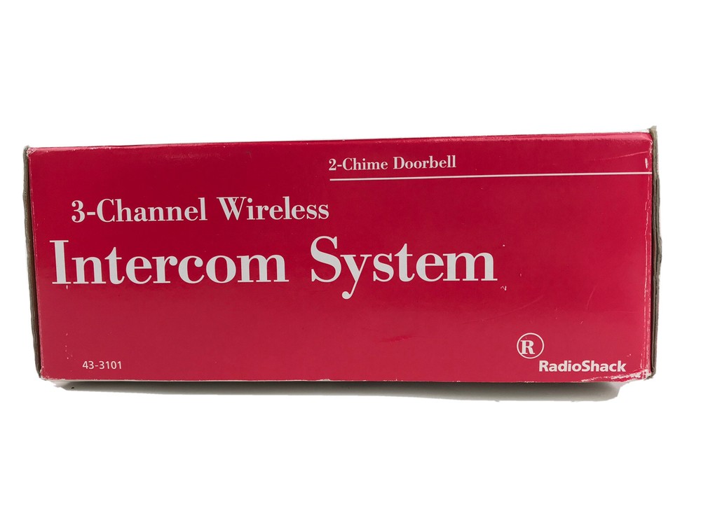 RadioShack 3 Channel Wireless Expandable Intercom Doorbell System Z1