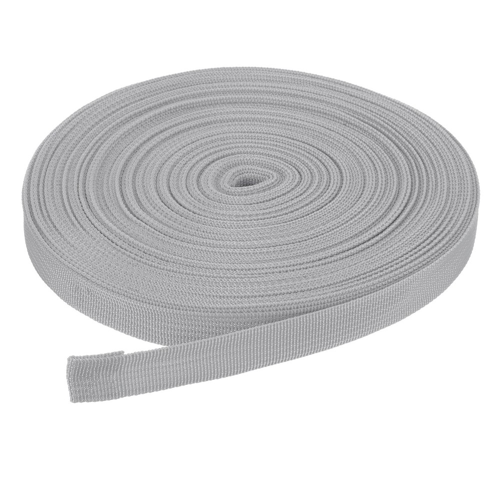 25Yard x 3/4" Width Nylon Webbing Strap Poly Flat Webbing Strapping Light Grey