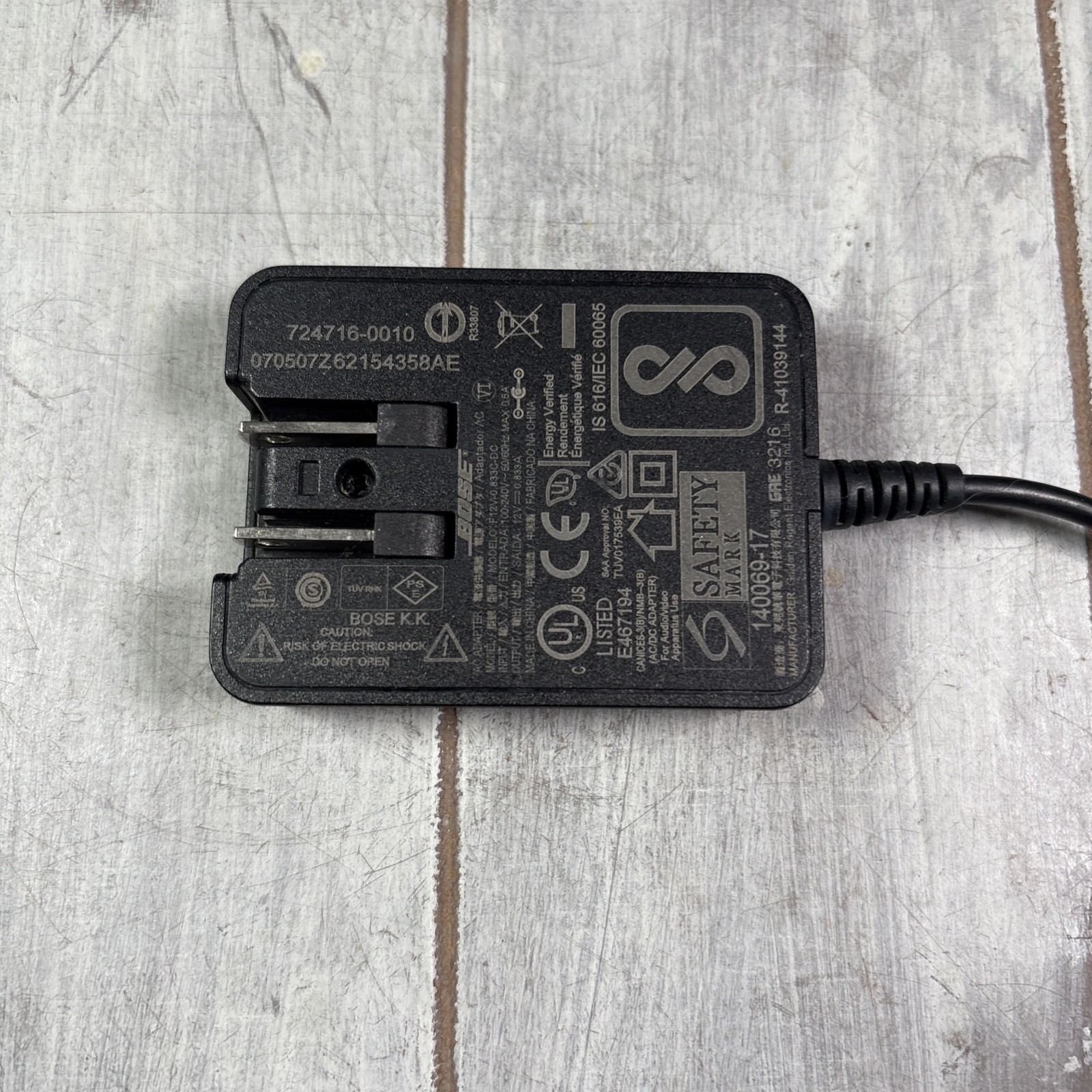 Genuine Bose Soundlink F12V-0.833C-DC Speaker AC Power Adapter Supply OEM