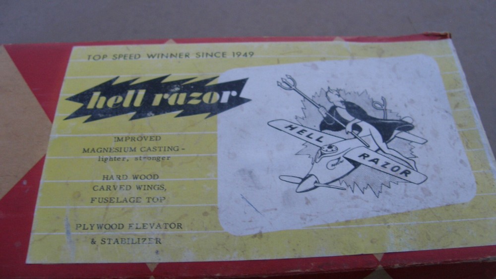 Consolidated Hell Razor Gas/Nitro Model Airplane Empty Box w/ Instruction Sheet