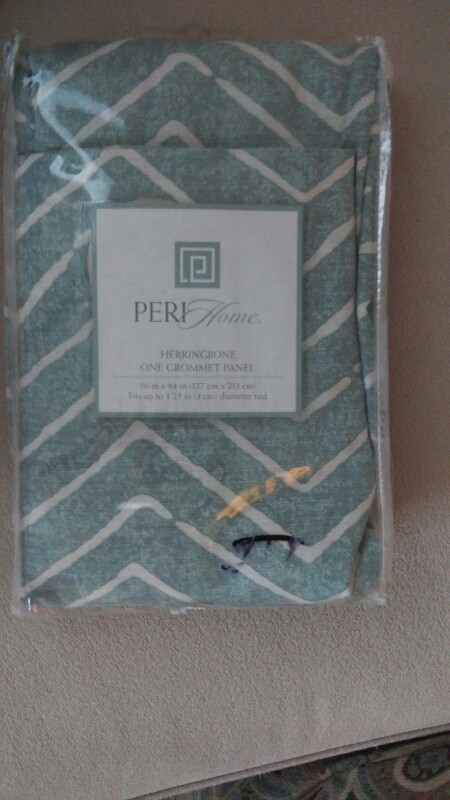 PERIHOME HERRINGBONE ONE(1)GROMMET PANEL 100%COTTON