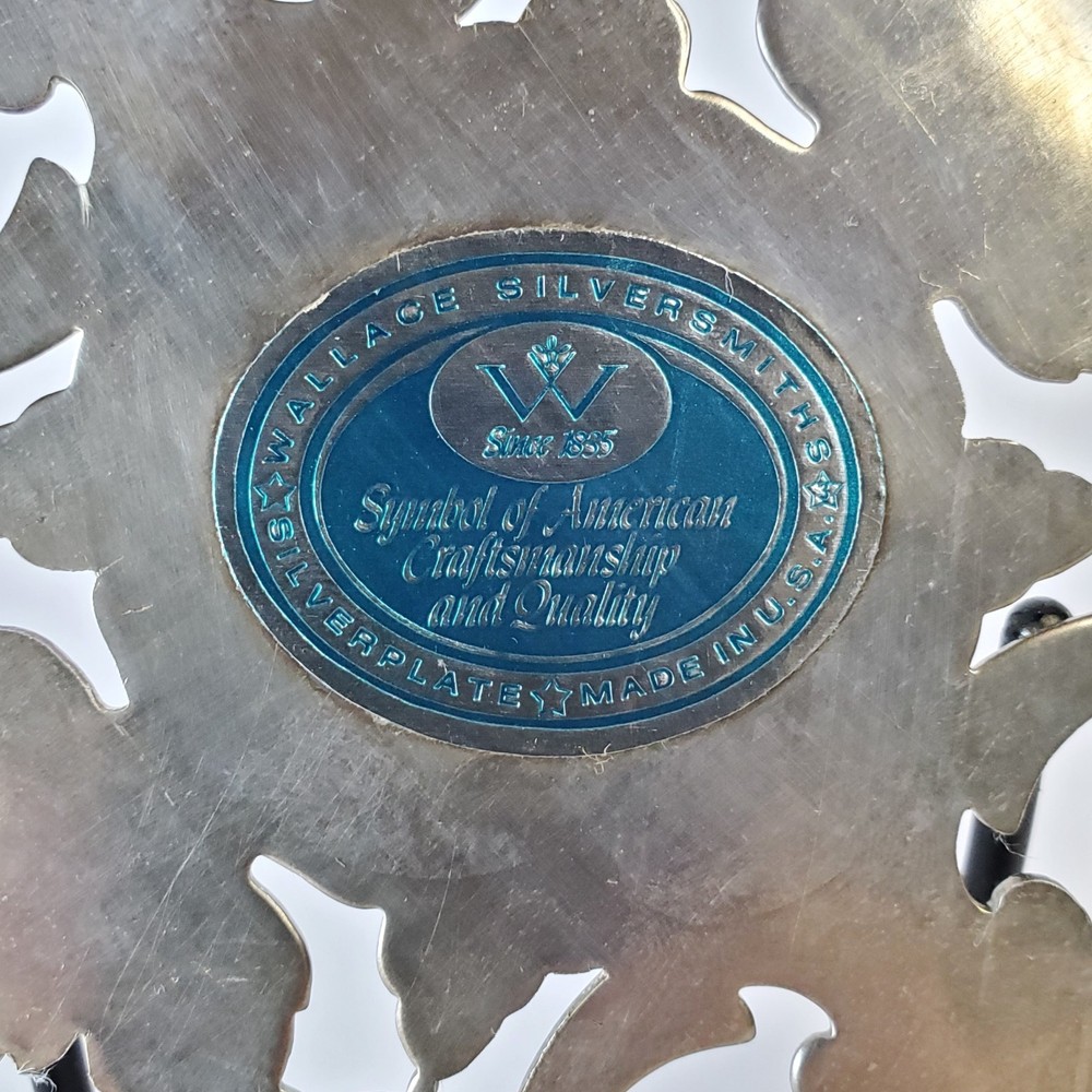 Silver Plated Wallace Trivet Pot Holder