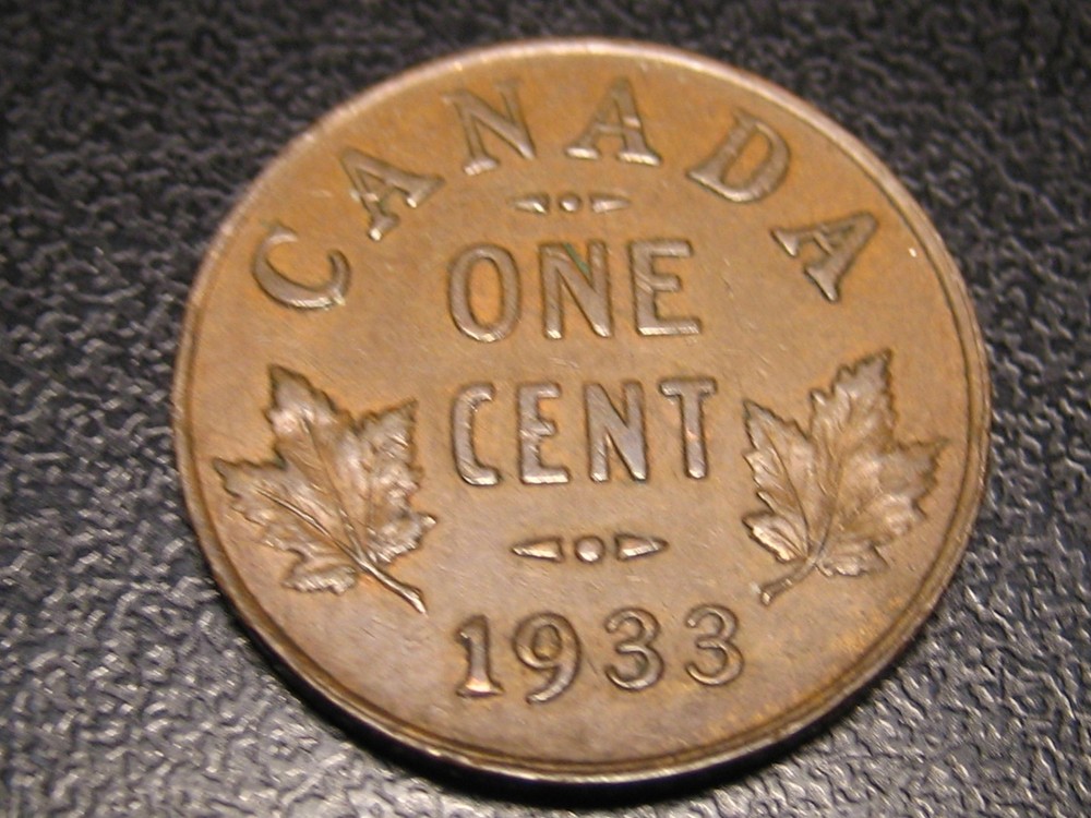 1933 Canadian Small Cent