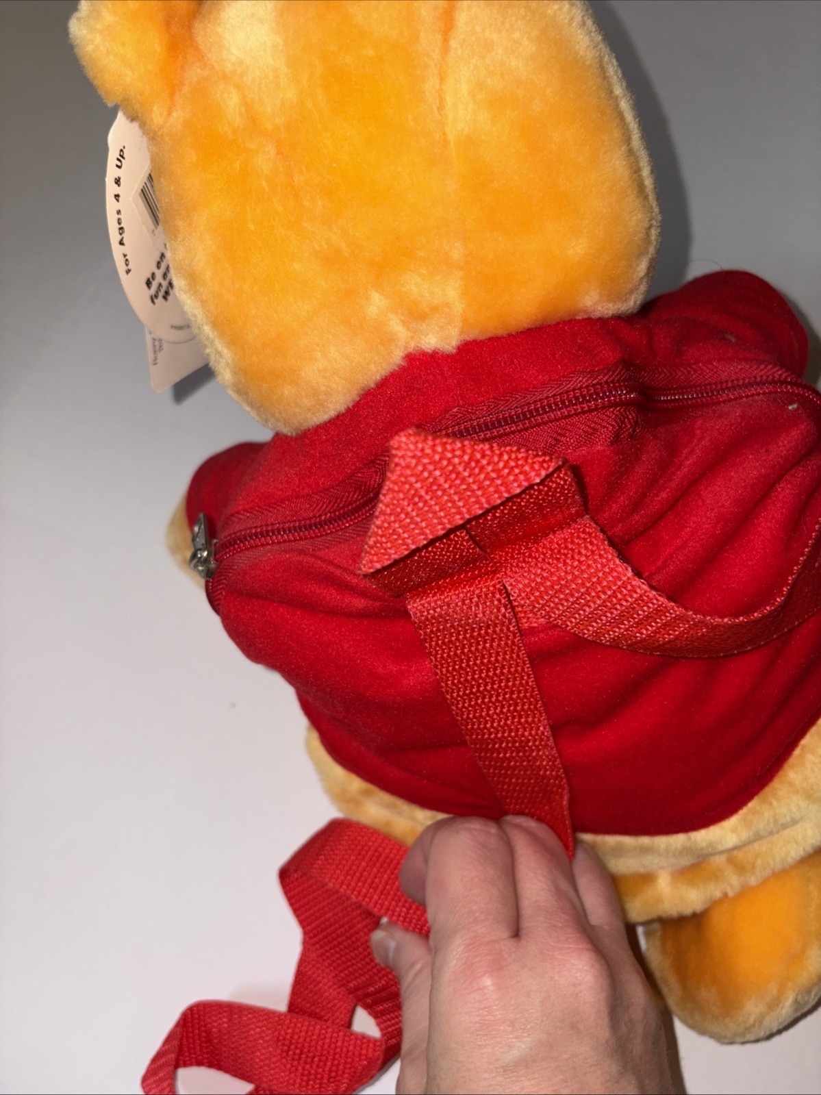 Vintage Disney Pooh Wearable Plush Backpack Winnie The Pooh Pyramid 14" New NWt