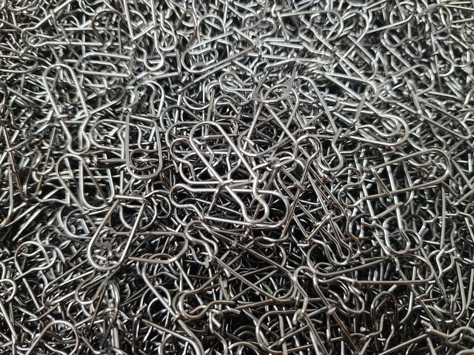 100 pcs Duo-lock clips Snap Stainless Steel Lure Rig Clips fishing clip