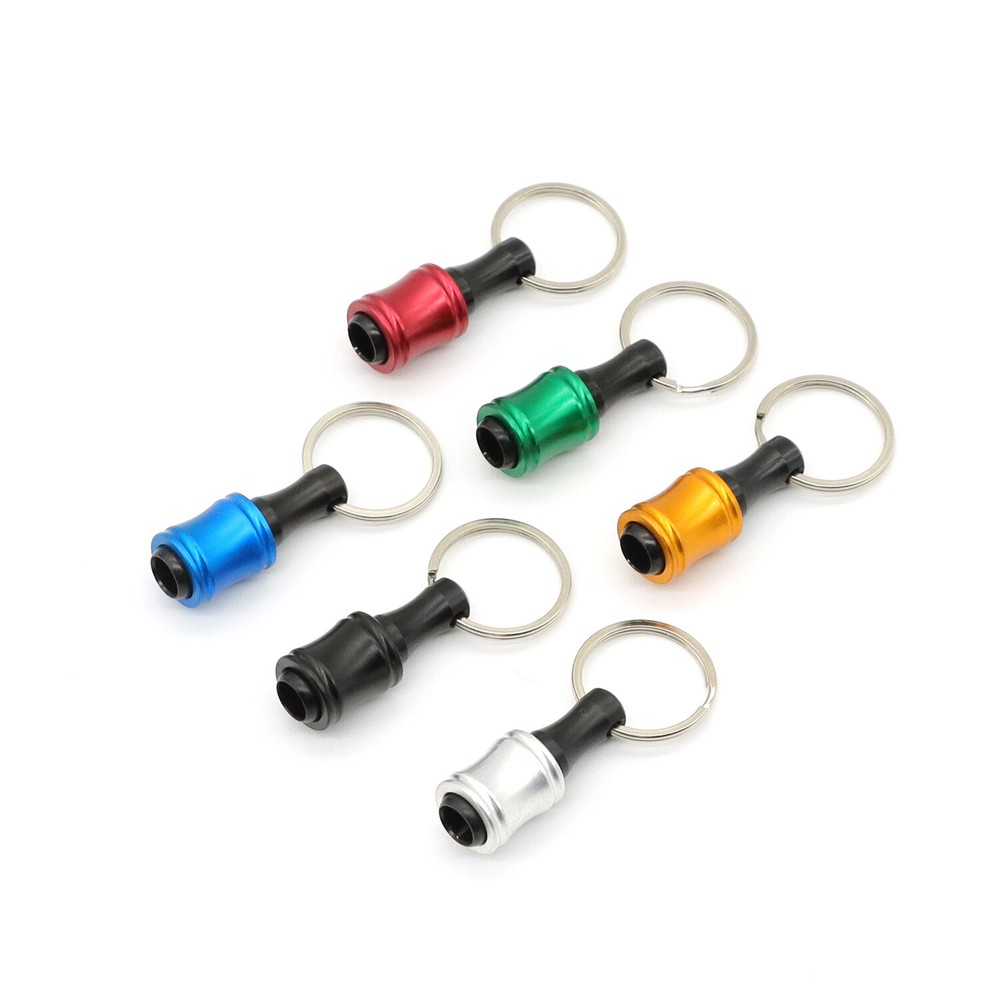 14Pcs 1/4" Hex Shank Quick Release Keychain Screwdriver Drill Bits Holder Set