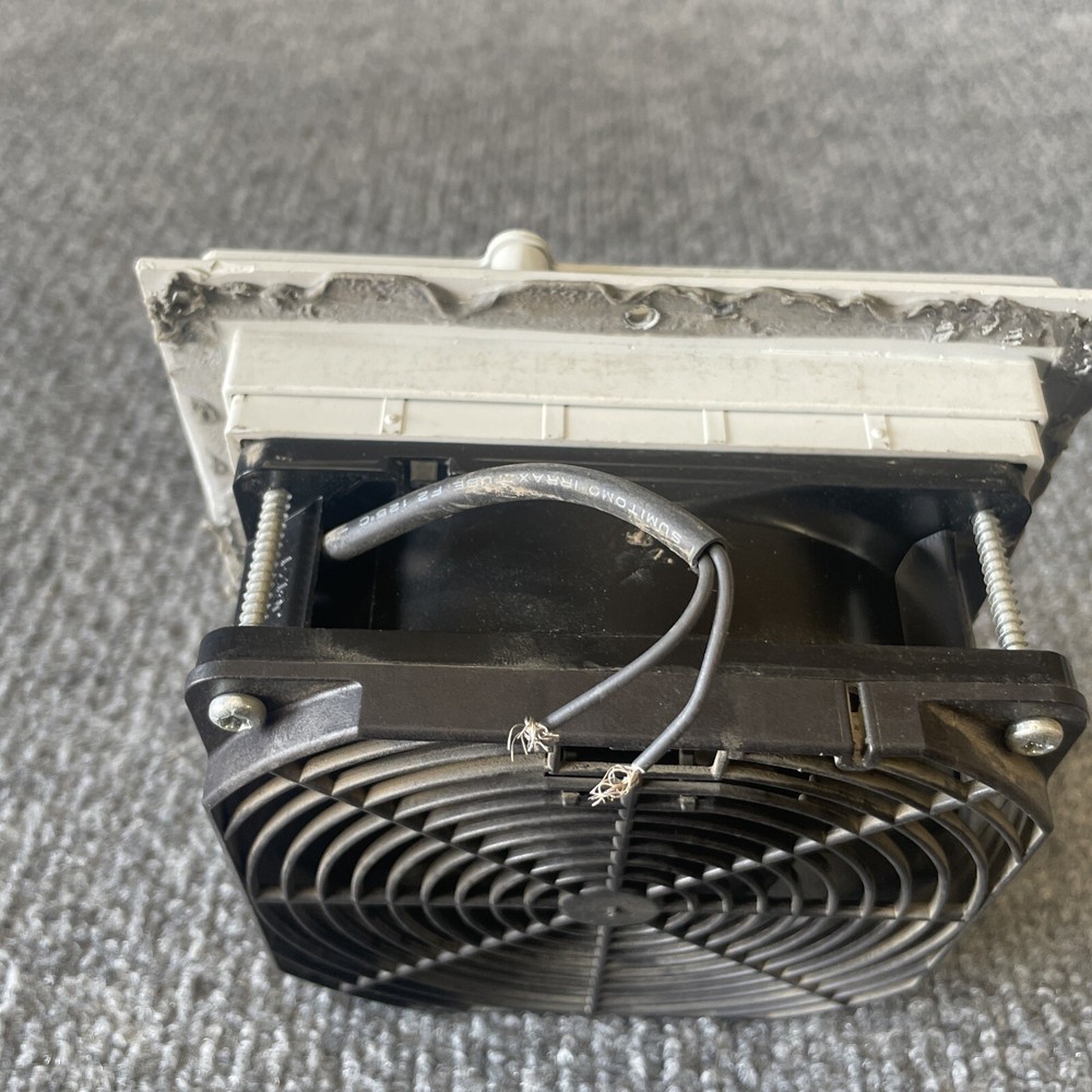 Stego FF018 UV Resistant Plastic Filter Fan Missing Filter Foam used