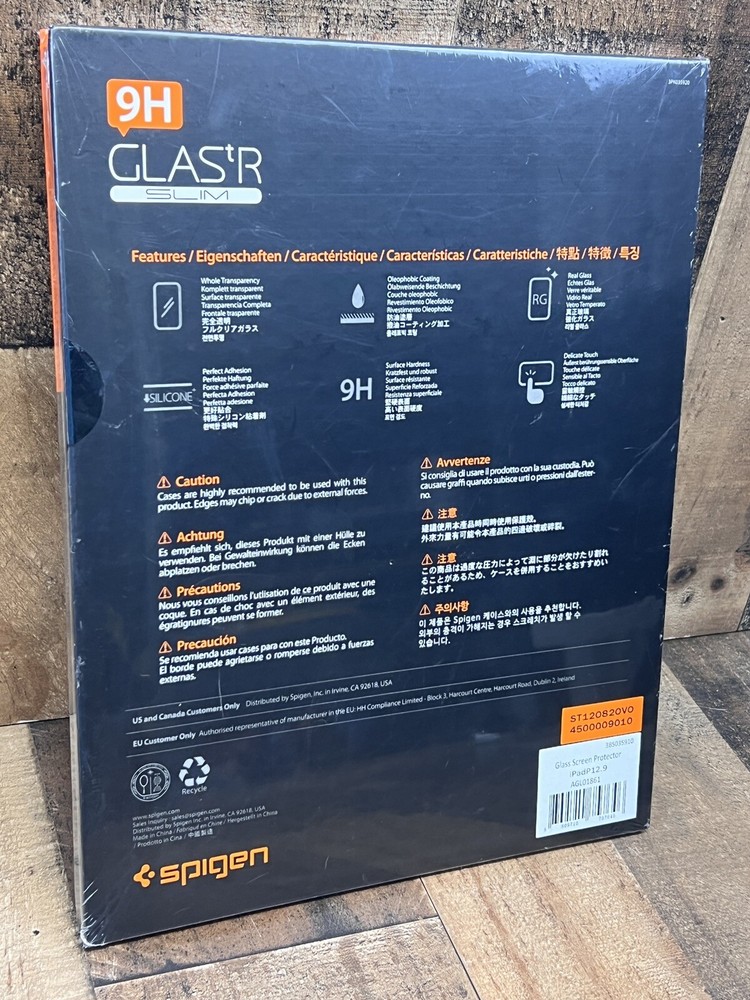 iPad Pro 12.9 in | Spigen [ Glas.tR Slim ] Slim Sensor Opening Screen Protector