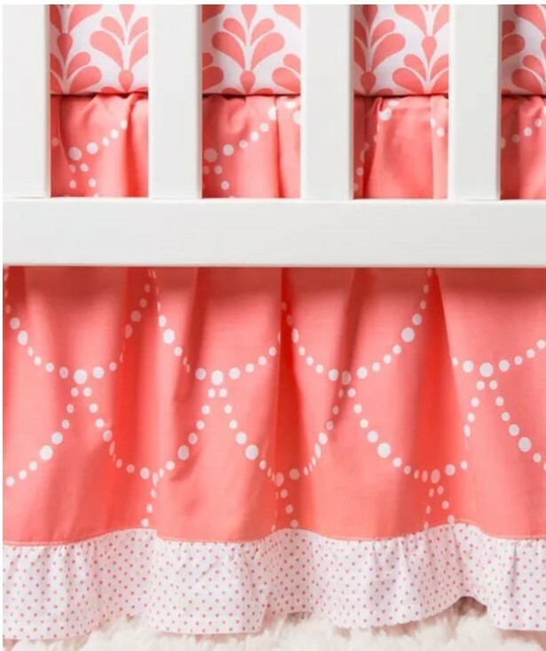 Trend Lab 3pc Crib Bedding Set - Shell