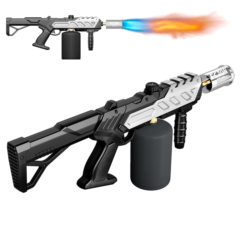 Detachable Propane Torch Gun with Adjustable Flame - BBQ, Searing, Welding Tool