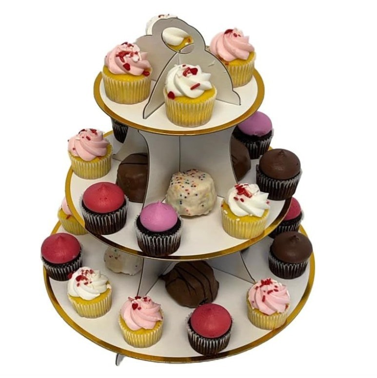 White Cupcake Stand, 3 Tier Cupcake Stand