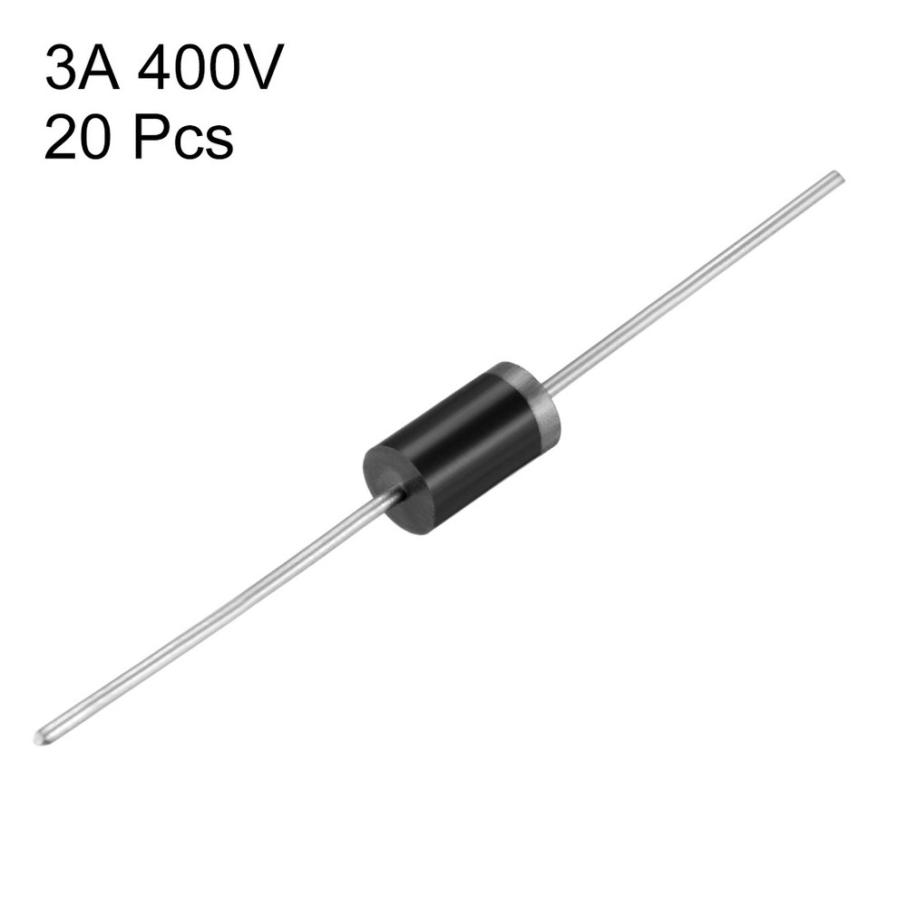 20Pack 1N5404 Diode 3A 400V Electronic Silicon Diodes Black