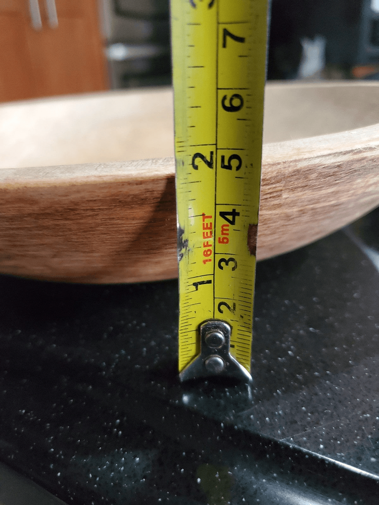 Signed Munising, primitive vintage wooden bowl