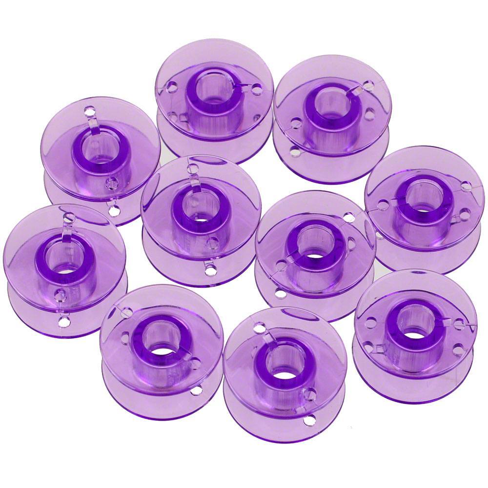 Class 15 Plastic Bobbins (10pk), Clear