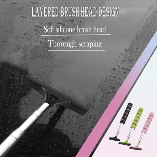 Retractable Car Side Mirror Squeegee - 3 Pack Portable Telescopic Rearview