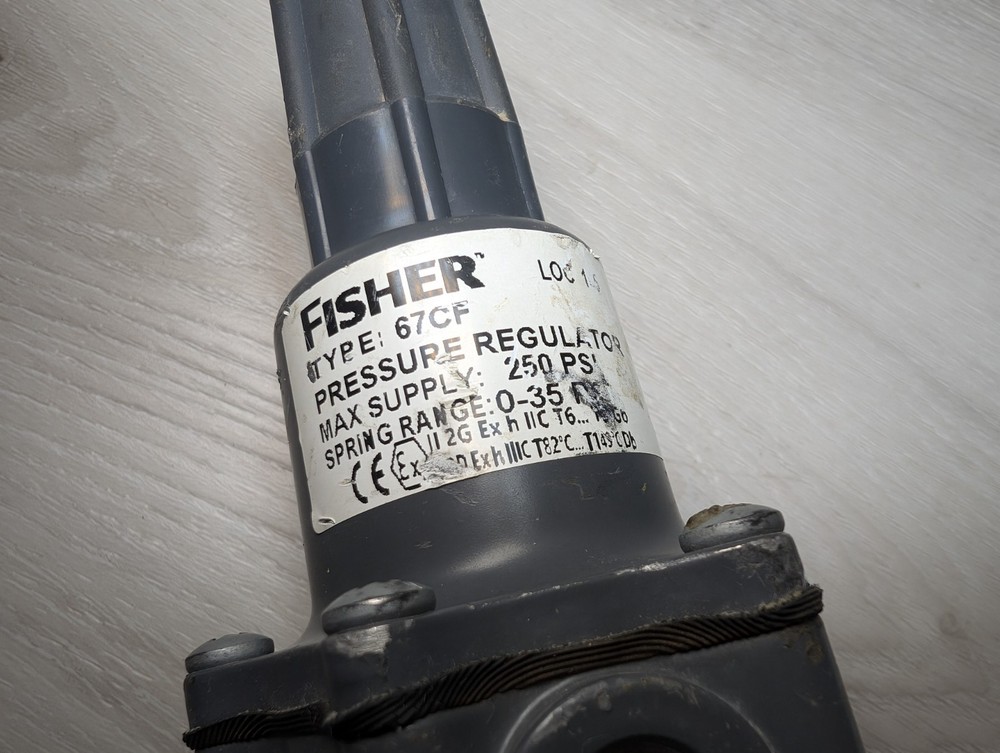 FISHER Type 67CF Pressure Regulator Max Supply 250 PSI