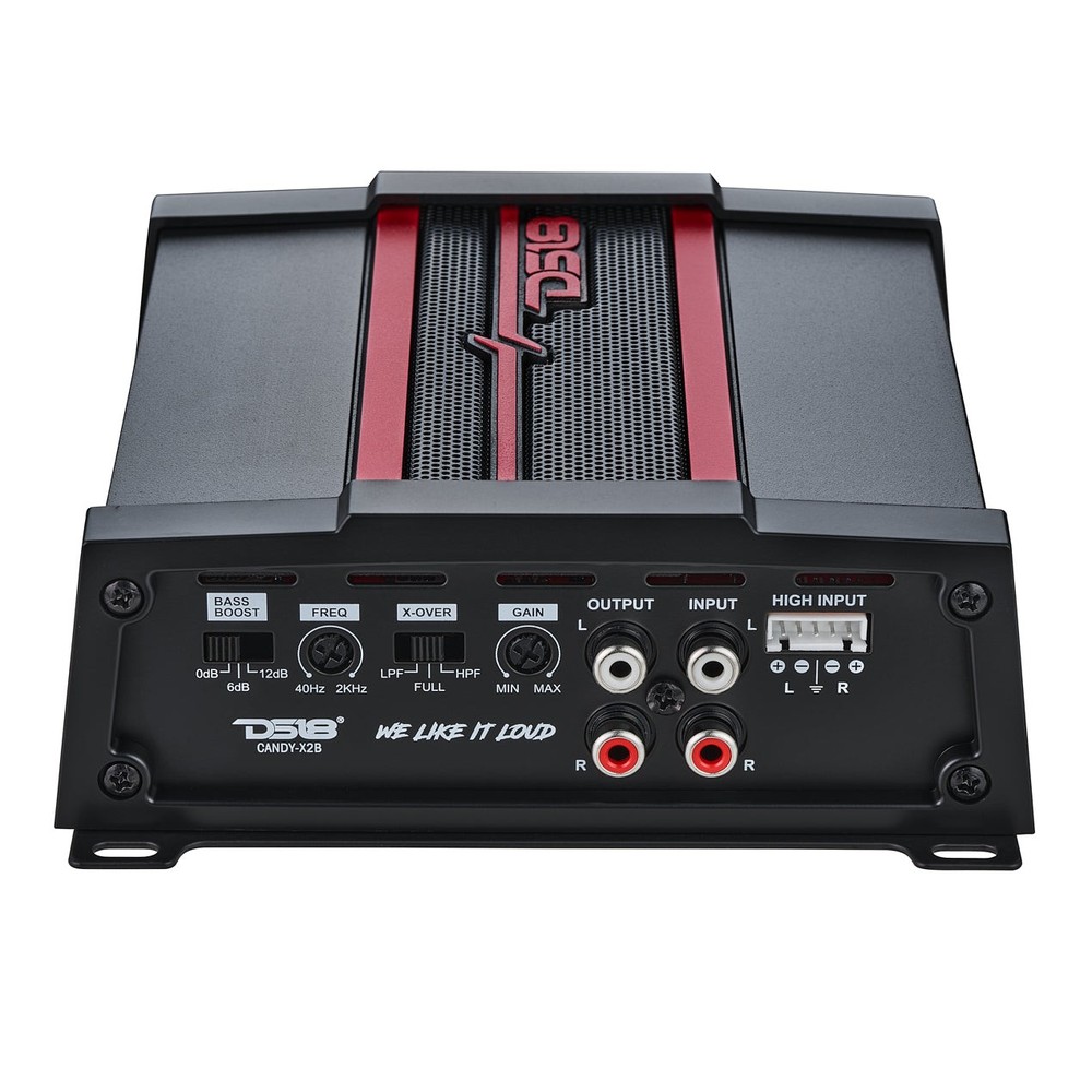 DS18 CANDY-X2B Compact Full-Range Class D 2-Channel Car Amplifier 800 Watts