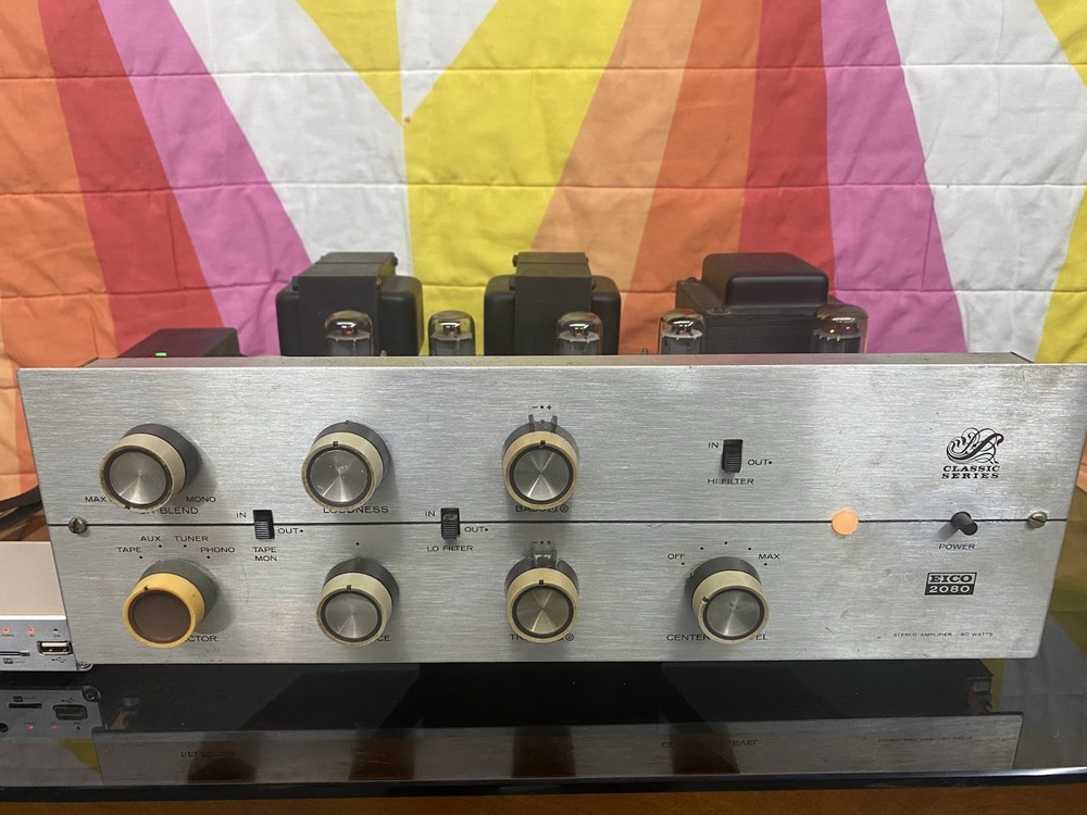 Vintage EICO 2080 Tube Amplifier—Working Condition