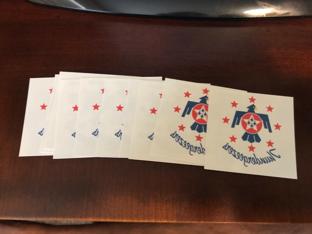(10) USAF Thunderbirds  Thundergeezers temporary tattoos