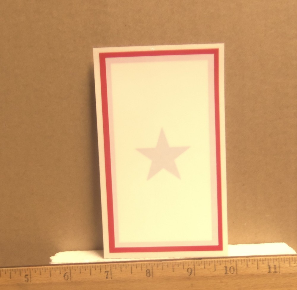 Blue Star Service Window Sticker