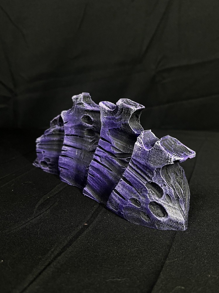 Alien Wargaming Terrain Set Compatible With Warhammer 40K Fully Painted