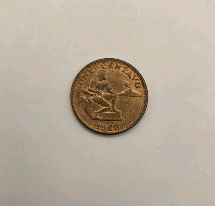 1963 Philippines One Centavo English Series.UNCIRCULATED.