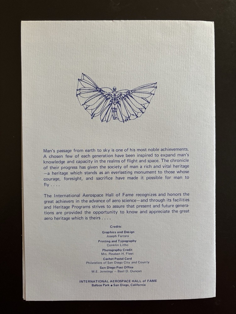 US #UXC17 FDC first day ceremony program, 1978