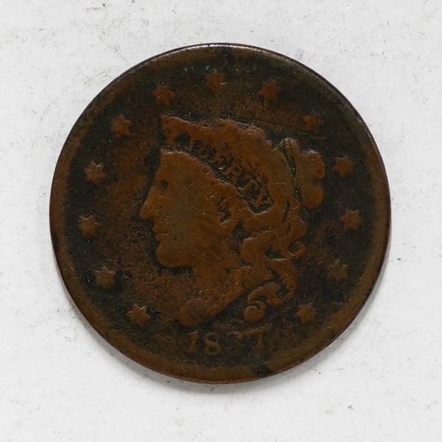 1837 Coronet Head Large Cent