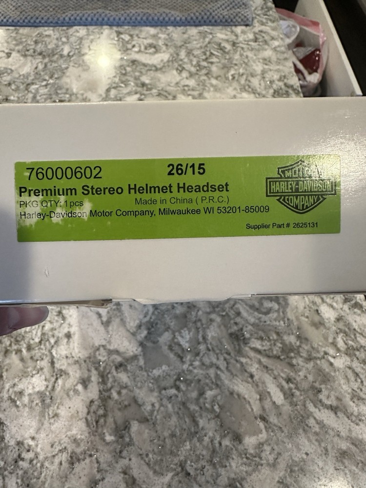 Harley Davidson 76000602 Premium Stereo Helmet Headset