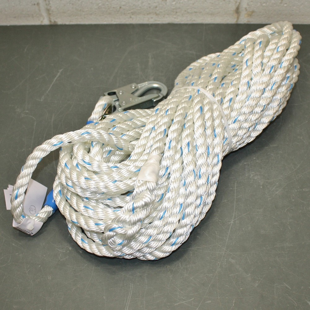 FallTech PFAS Vertical Lifeline 8175, 75ft, 310 lb, Polyester, Steel Snap Hook