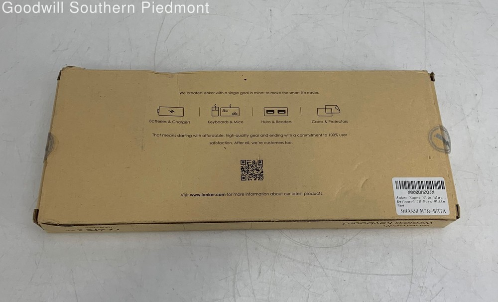 Anker K1280C Bluetooth Wireless Keyboard - Open Box