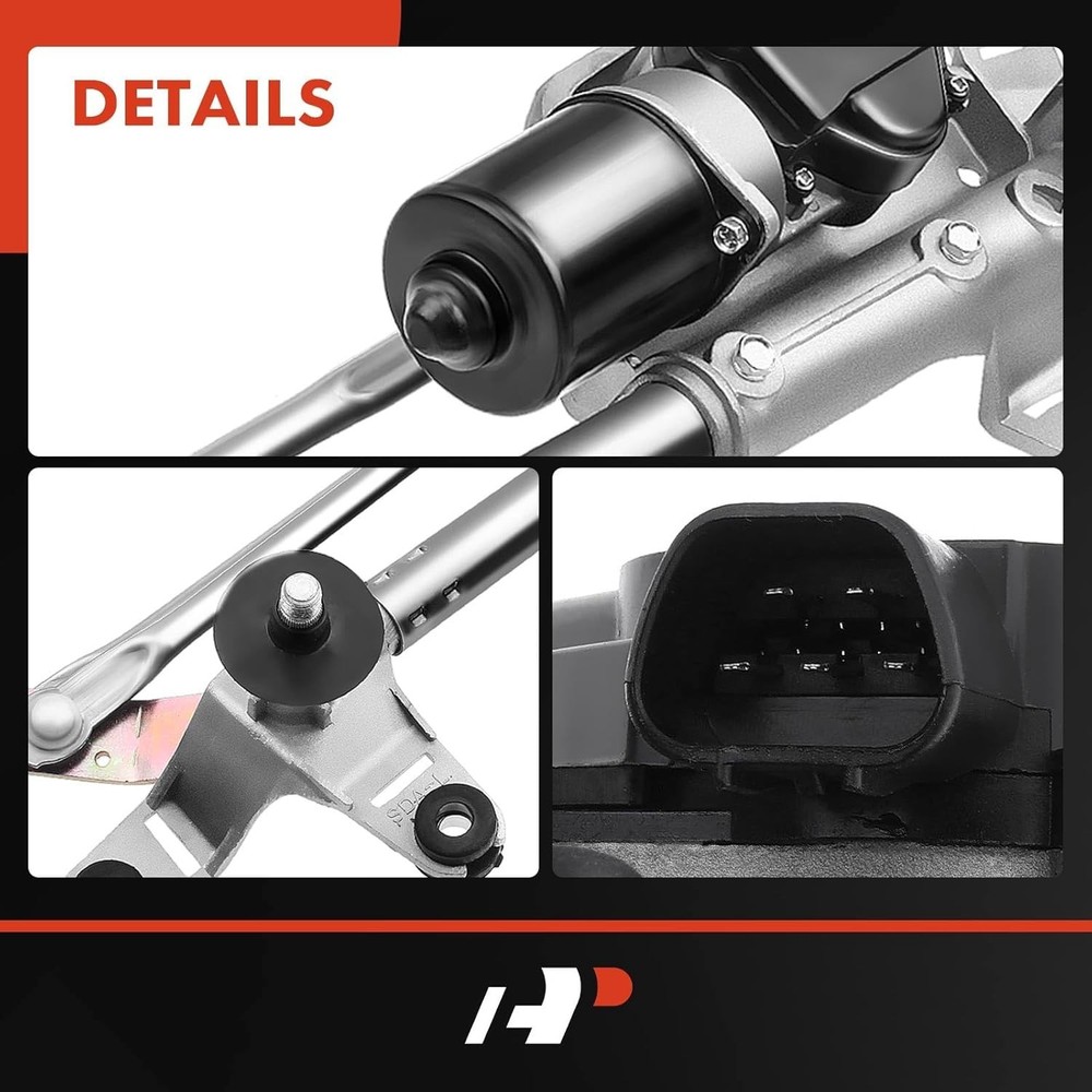 Front Windshield Wiper Motor and Linkage Assembly Compatible with Honda