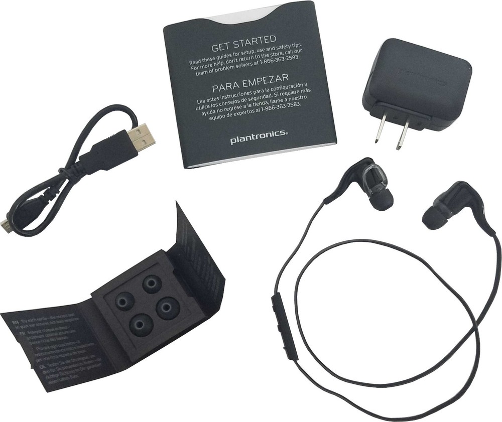 NEW Plantronics BackBeat Go 2 Stereo Wireless Bluetooth Headphones Headset-Black