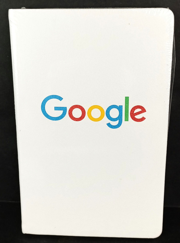Google Logo Blank Journal w/ Ribbon Marker SEALED Notebook Diary White Lined