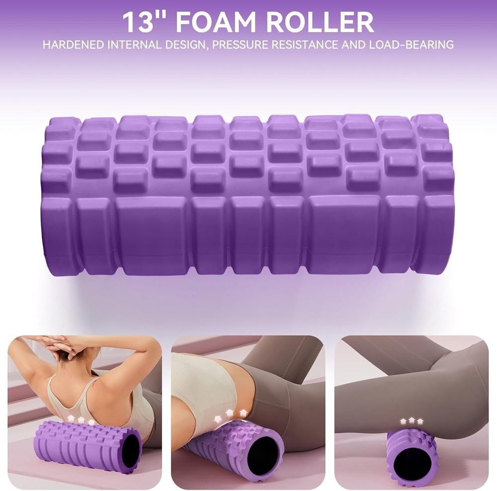 PROSOURCE SPORTS ROLLER MUSCLE MASSAGER HIGH DENSITY EXCERCISE ROLLER 12X6