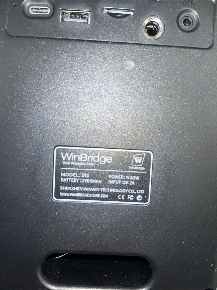 WinBridge Voice Amplifier S93 - UHF Wireless Microphone - 30W Amplification