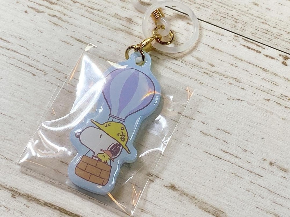 Peanuts Snoopy Straw Hat Key Charm Used