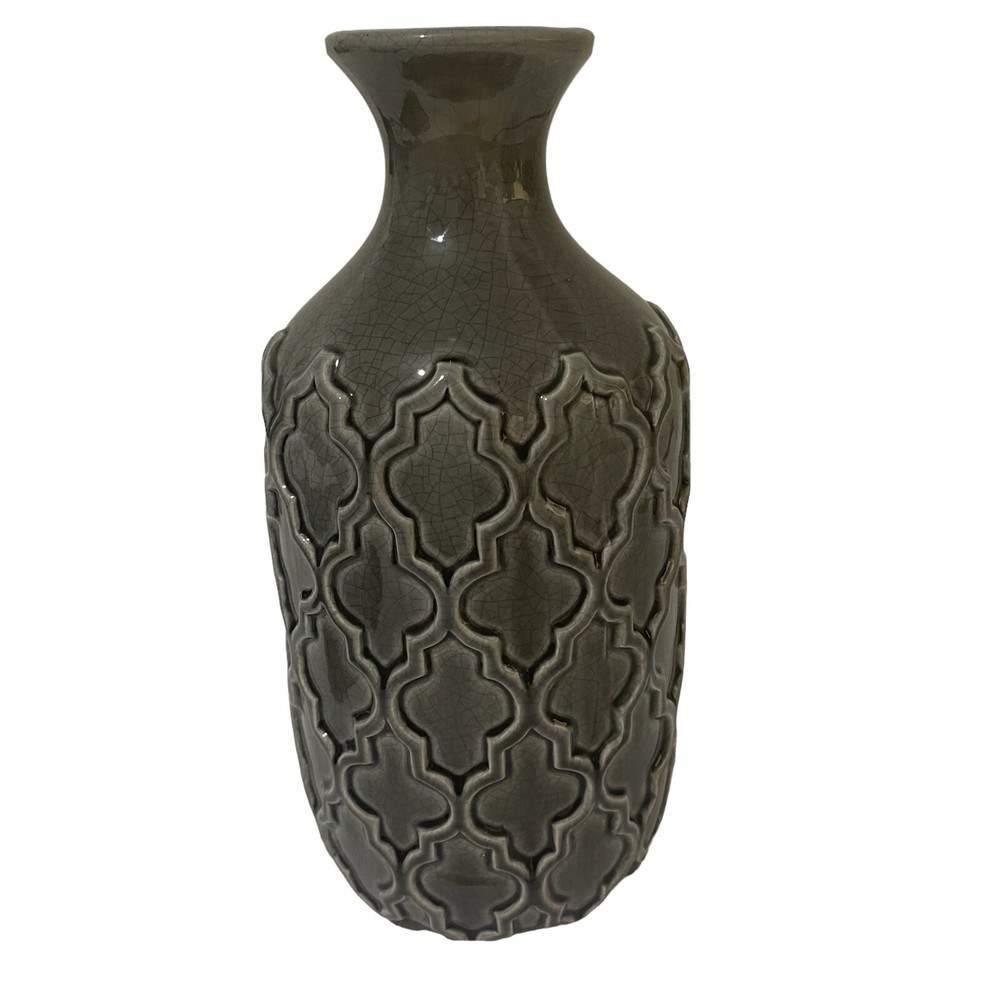 Modern Gray Ceramic Vase