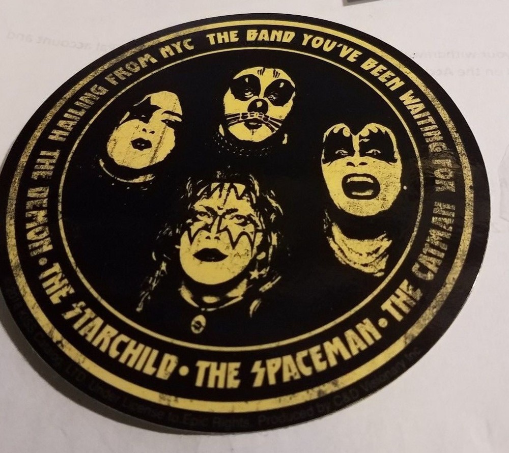 KISS STICKER NEW 2018 VINTAGE FUTURE COLLECTIBLE