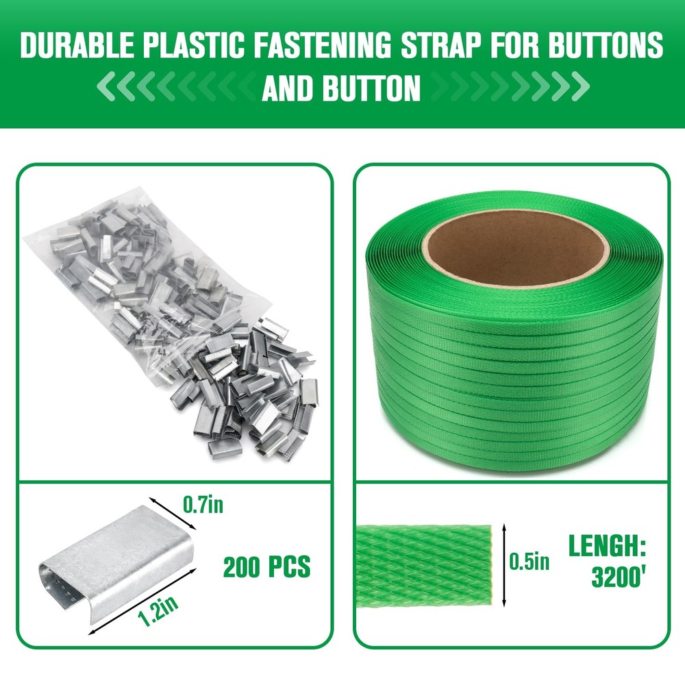 Banding Strapping Kit, Pallet Strapping Kit Include Poly Strapping Tensioner ...
