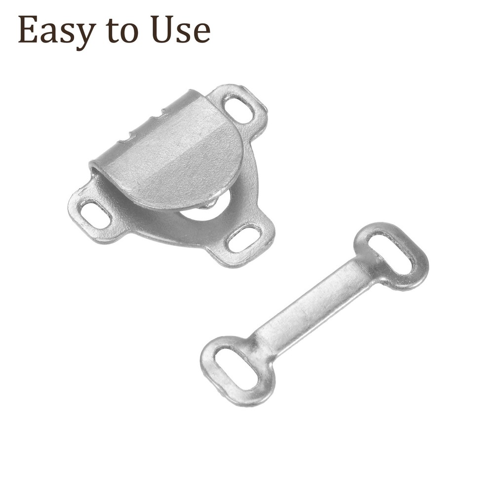40pcs Sewing Hooks and Eyes Closure Set Silver Tone